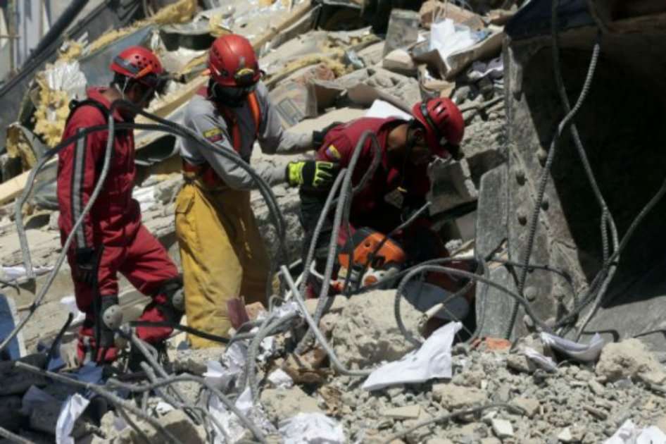 Imagen de Ecuador después del terremoto de hace un mes de magnitud 7,8. / AFP