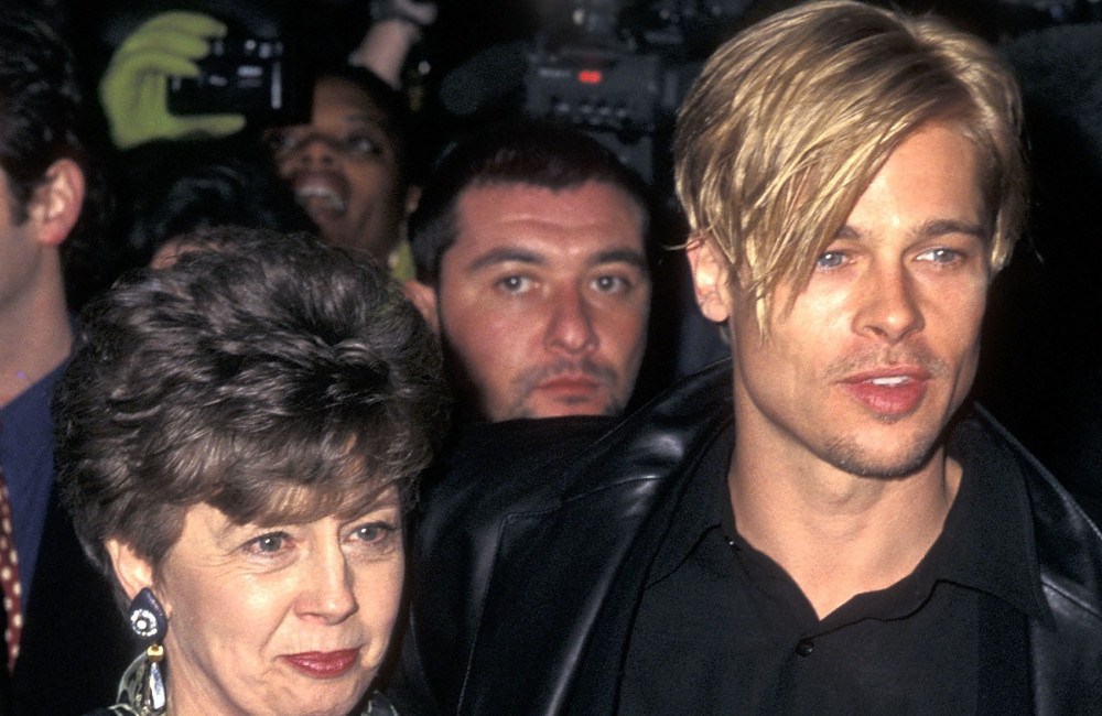Brad Pitt y su madre.
