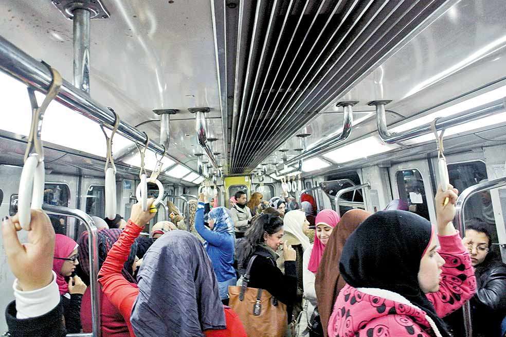 El vagón para mujeres en el metro de El Cairo. /María Cecilia Angulo Martínez