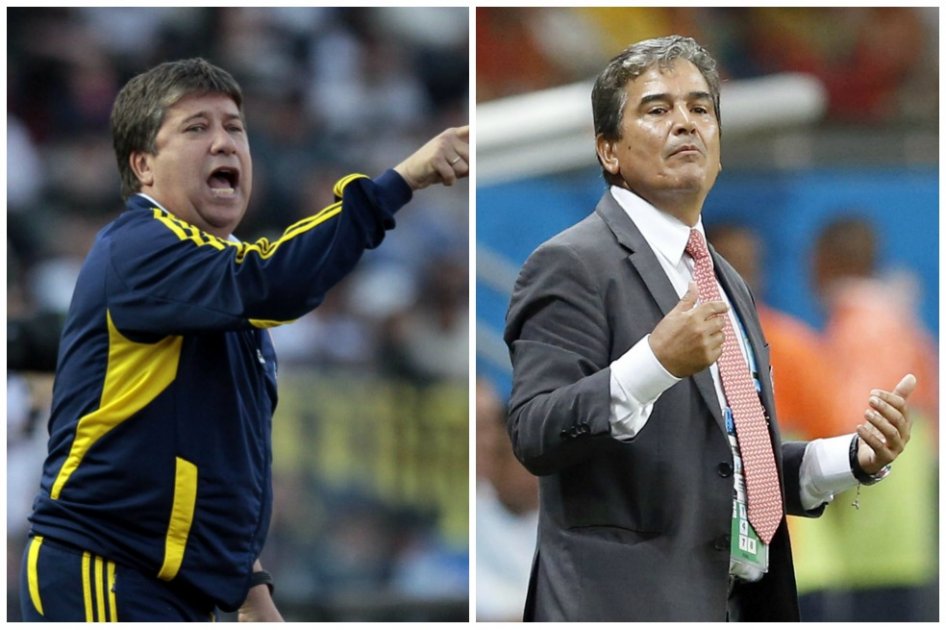 “Bolillo” Gómez, entrenador de Panamá. / EFE || Jorge Luis Pinto, timonel de Honduras. / EFE