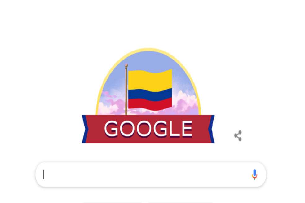 'Doodle' que conmemora el Día de la Independencia. / Captura de pantalla tomada de Google