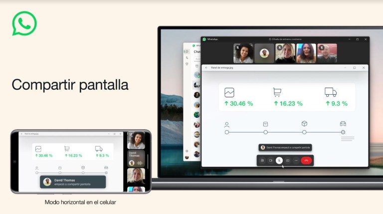 ¿Cómo compartir pantalla en Whatsapp para videollamadas? Así puede hacerlo