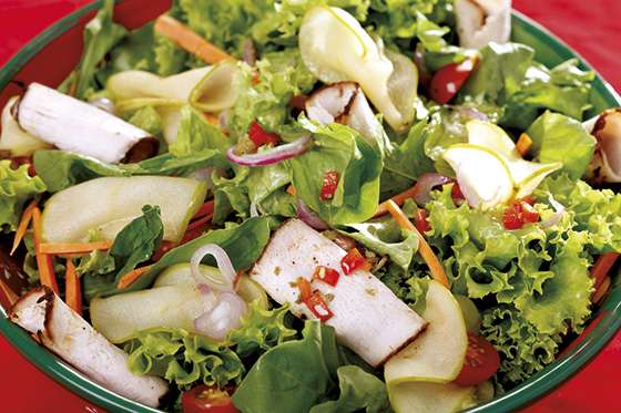 Para preparar, Ensalada de lomo de cerdo horneado con especias y manzana salteada