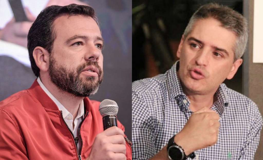 Carlos Fernando Galán, electo alcalde de Bogotá, y Andrés Julián Rendón, electo gobernador de Antioquia.