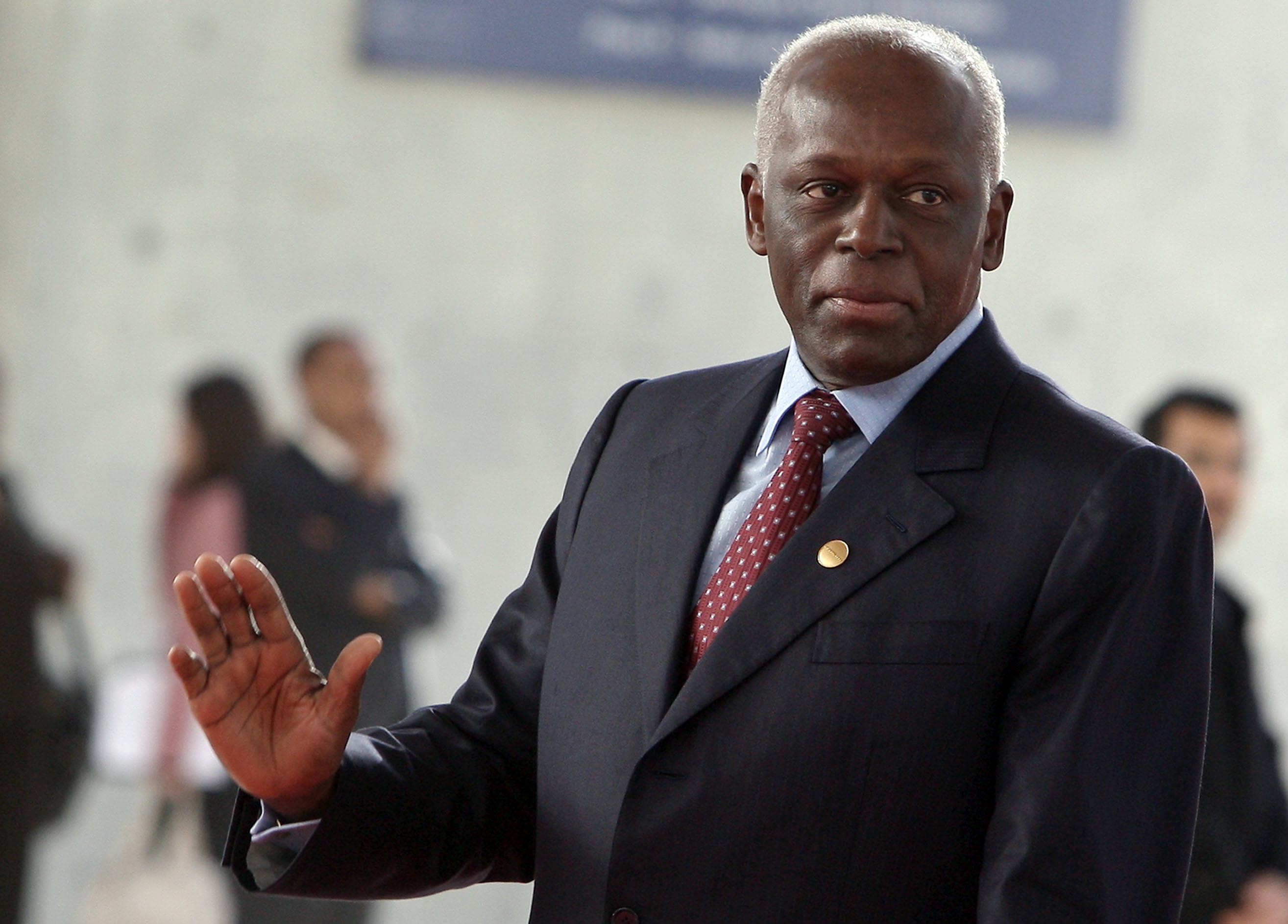 Luanda (Angola), 08/12/2007.- (FILE) - President of Angola, Jose Eduardo dos Santos, reacts during an event in Luanda, Angola, 08 December 2007 (reissued 08 July 2022). Former President of Angola Jose Eduardo dos Santos died on 08 July 2022 aged 79 in Barcelona, Spain. He had served as Angolan head of state from 1979 to 2017. (España) EFE/EPA/TIAGO PETINGA