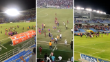 Unión Magdalena: hinchas invaden cancha y golpean a los jugadores
