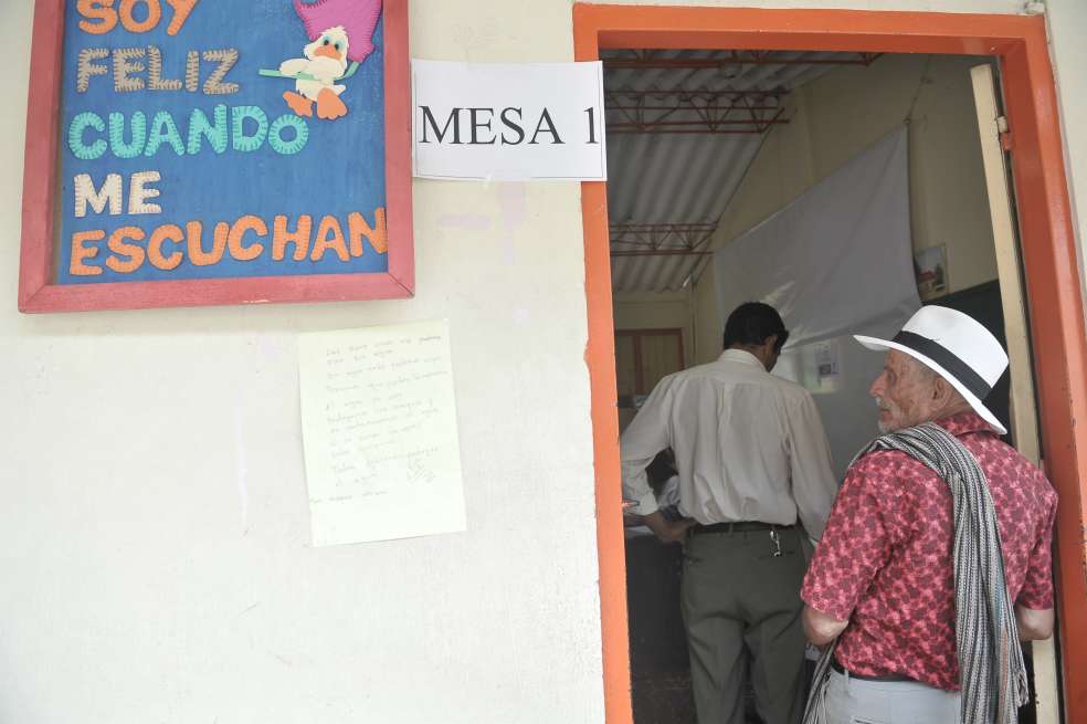 Fotografía de la consulta popular llevada a cabo en Cajamarca, Tolima. / Óscar Pérez