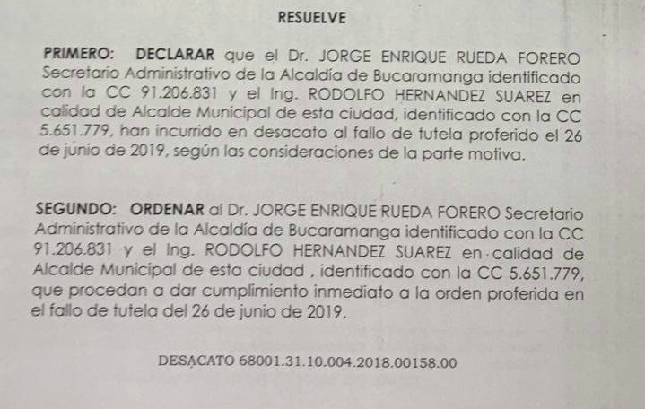 Lea también:Alcalde de Bucaramanga renunció a su cargo