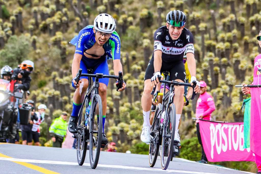 Wilson Peña del Team Sistecrédito, ganador de la cuarta etapa de la Vuelta a Colombia 2024