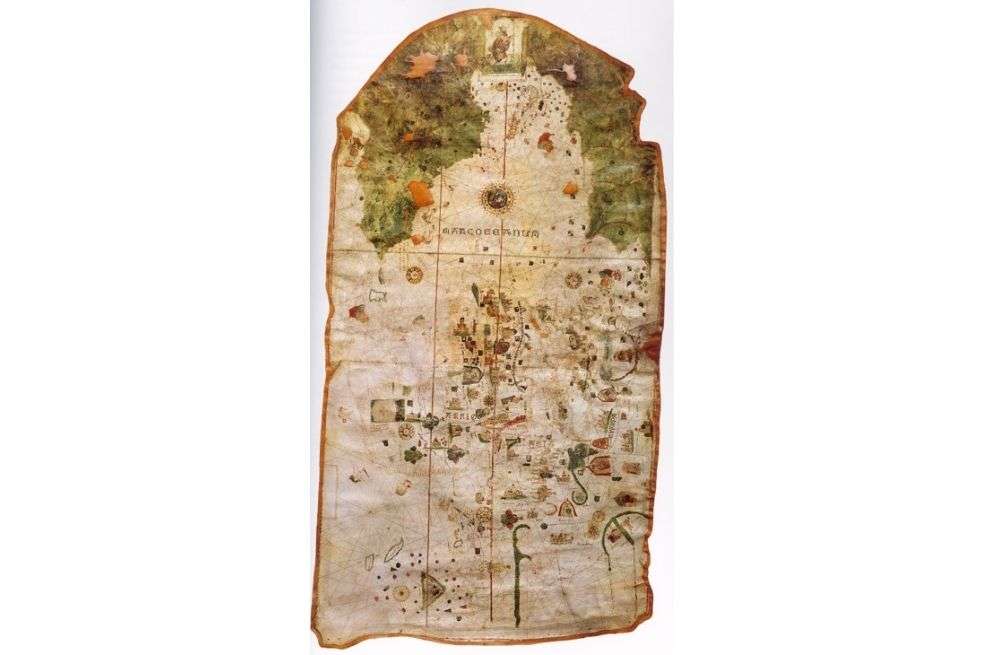 Mapamundi de Juan de la Cosa, 1500. / Museo Naval de Madrid