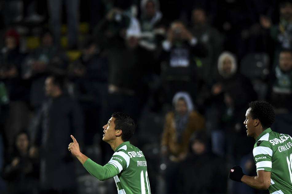 Fredy Montero marcó en la victoria del Sporting de Lisboa. Foto:AFP