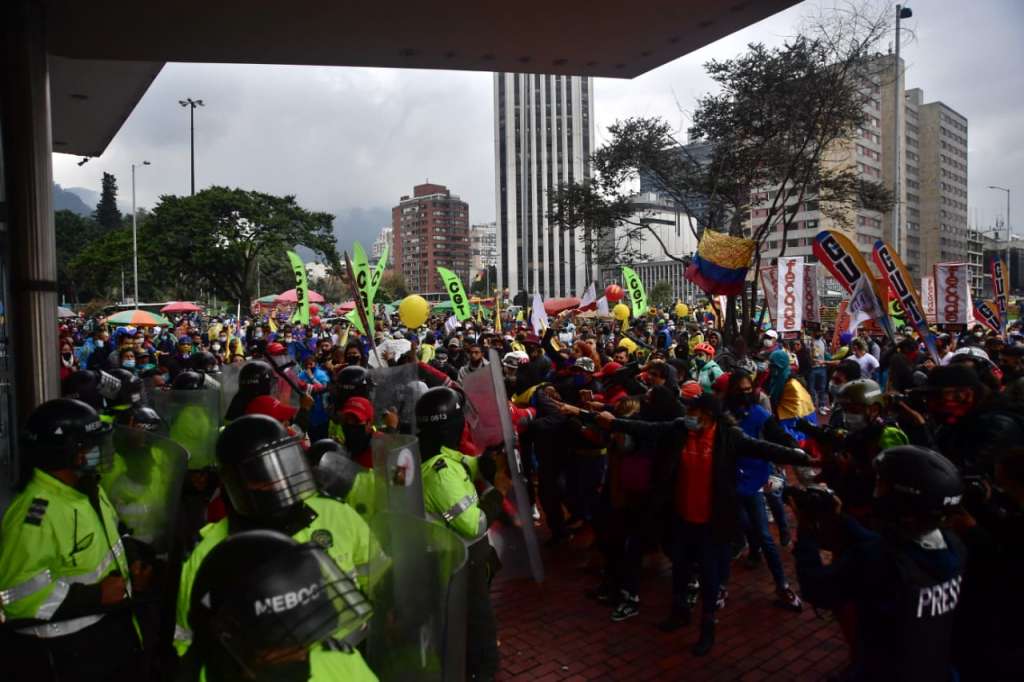 El punto de mayor concentración fue en el Hotel Tequendama.