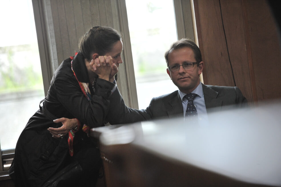 El exministro Andrés Felipe Arias y su esposa, Catalina Serrano. / Archivo El Espectador