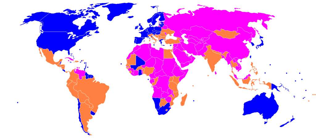 Mapa de libertad de prensa.