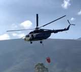 Se controló un 90 % del incendio en Villa de Leyva con apoyo aéreo