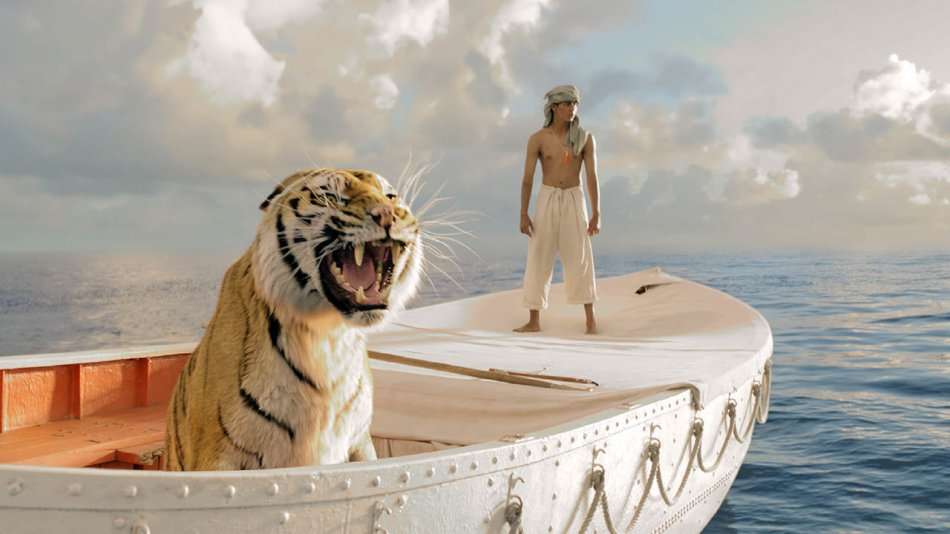 Imagen de la película "La vida de Pi".
