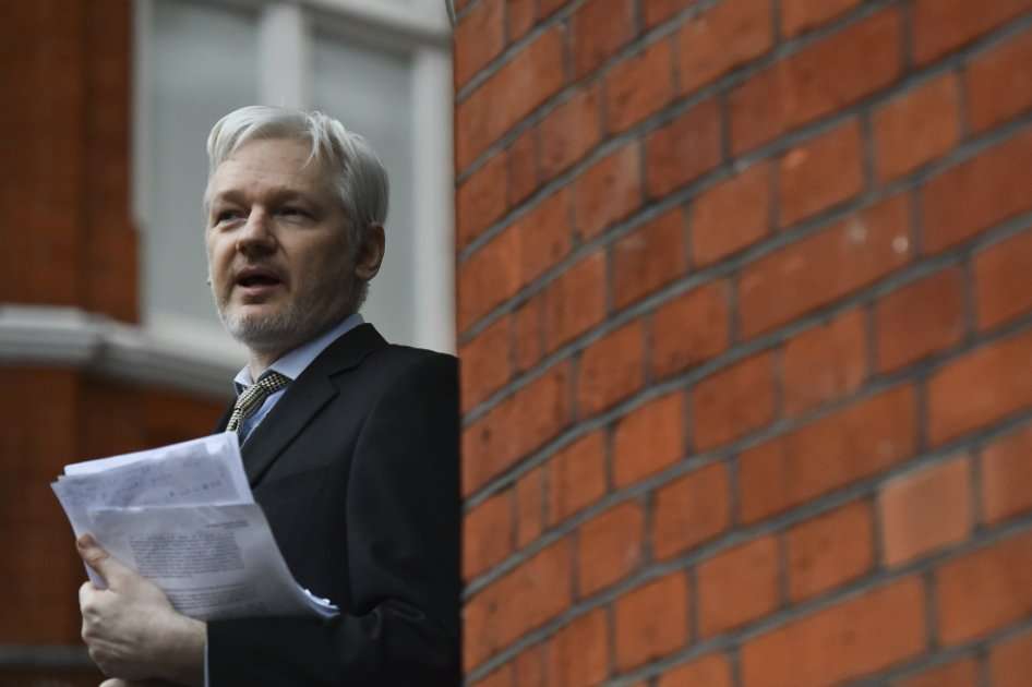 Julian Assange lleva más de tres años en la embajada de Ecuador en Londres. / AFP