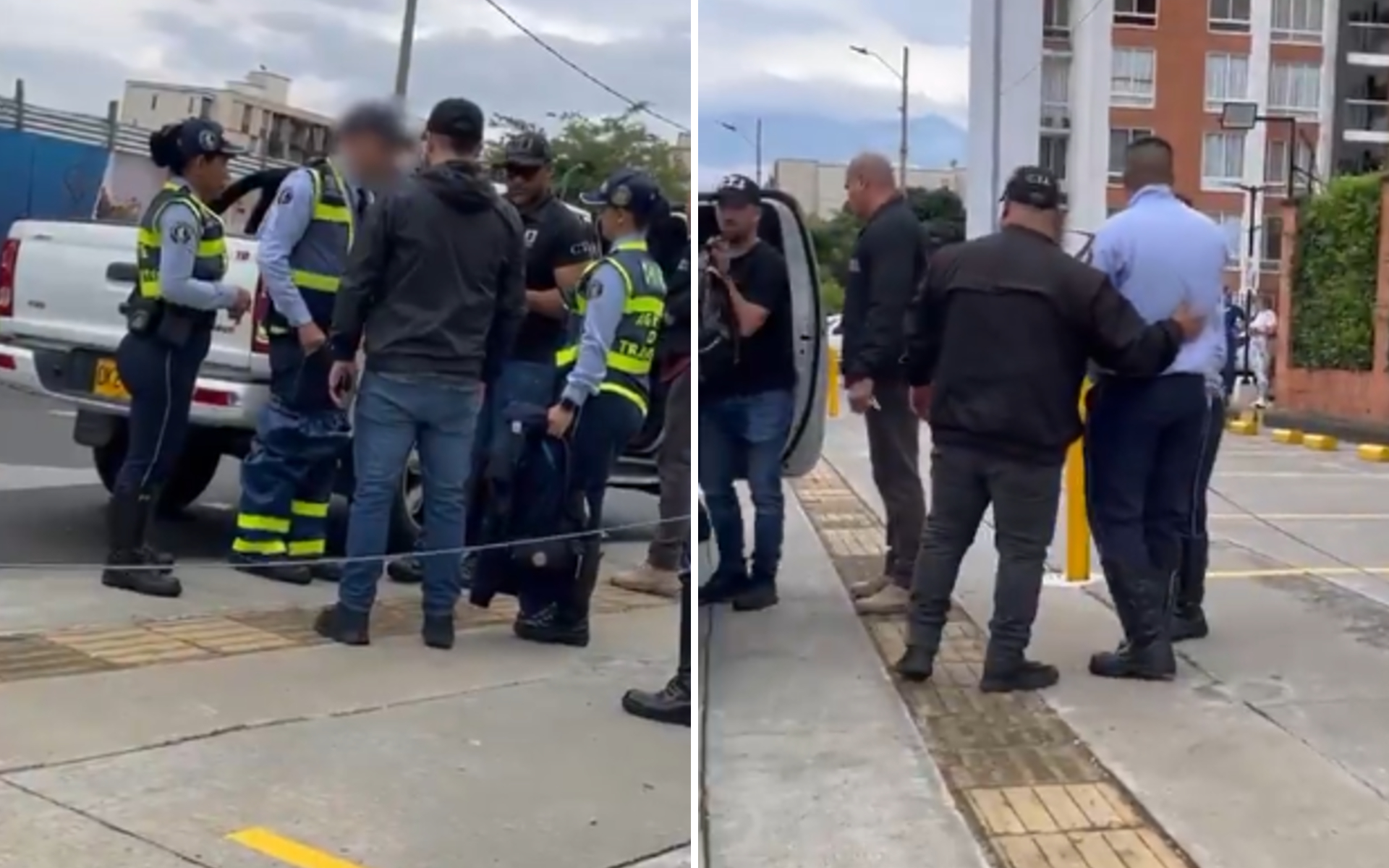 Agente de tránsito capturado en Cali