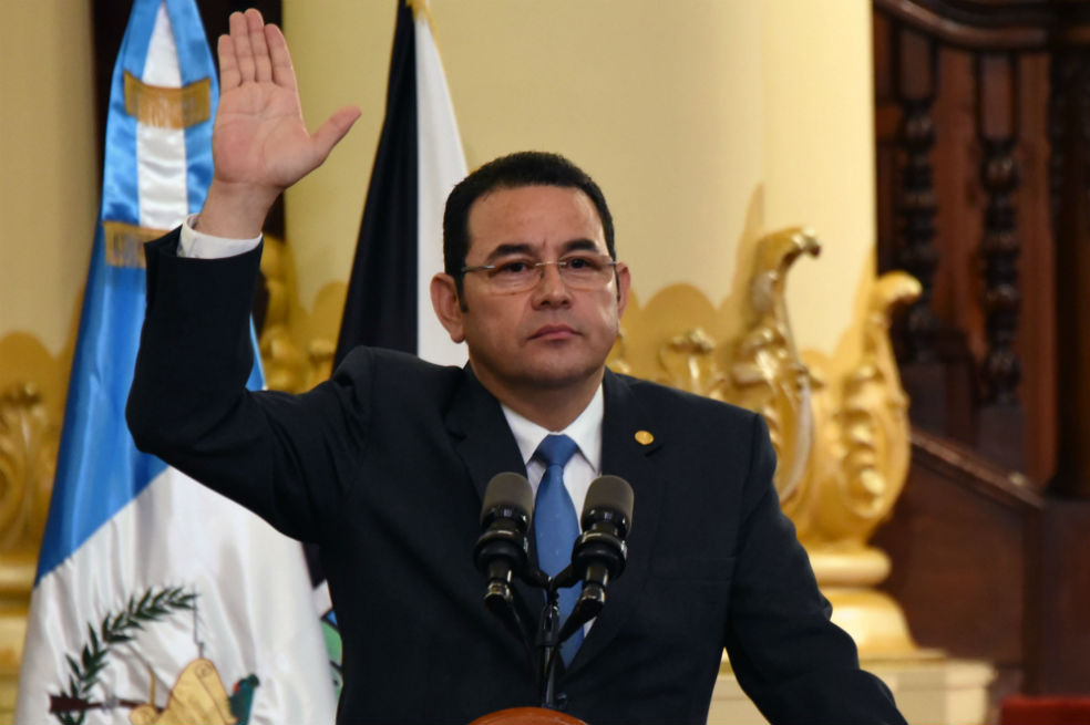 Jimmy Morales, presidente de Guatemala. / EFE