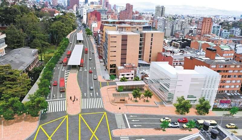 El Transmilenio por la séptima se proyectó entre calles 200 y 32, donde se conectaría con la Troncal de la Carrera Décima.