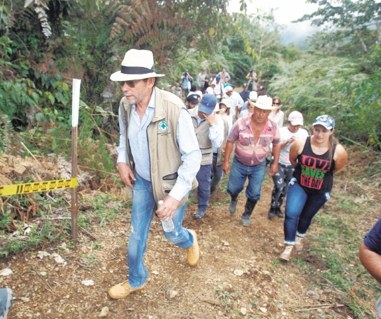 Desminado inconcluso en El Orejón