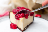 Torta de queso con arándanos