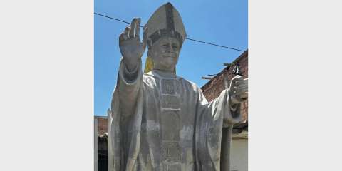 Así será la estatua de cinco metros del Papa León XIV en Perú