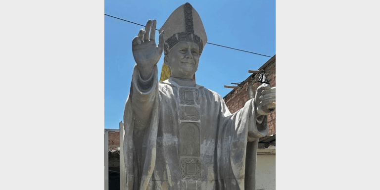 Así será la estatua de cinco metros del Papa León XIV en Perú