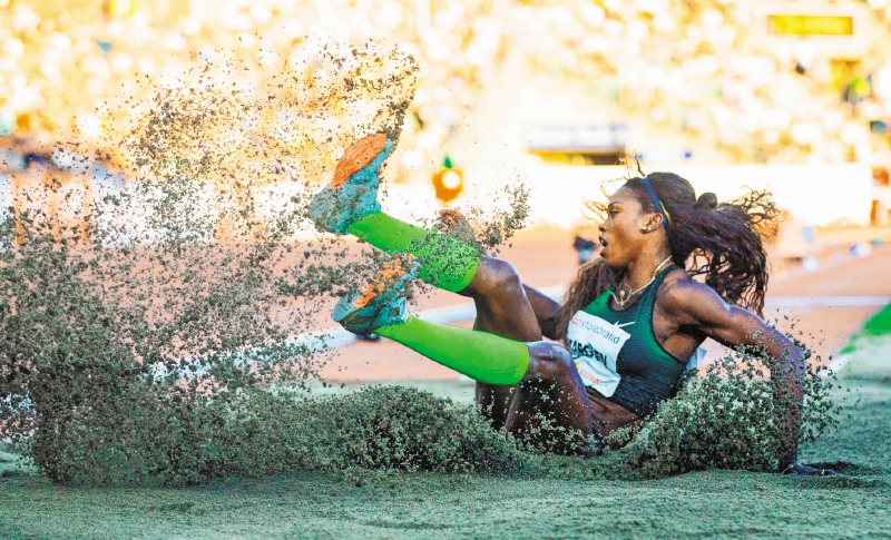  La antioqueña Caterine Ibargüen logró ayer en Oslo su triunfo número 31 en eventos de la Liga de Diamante. / AFP