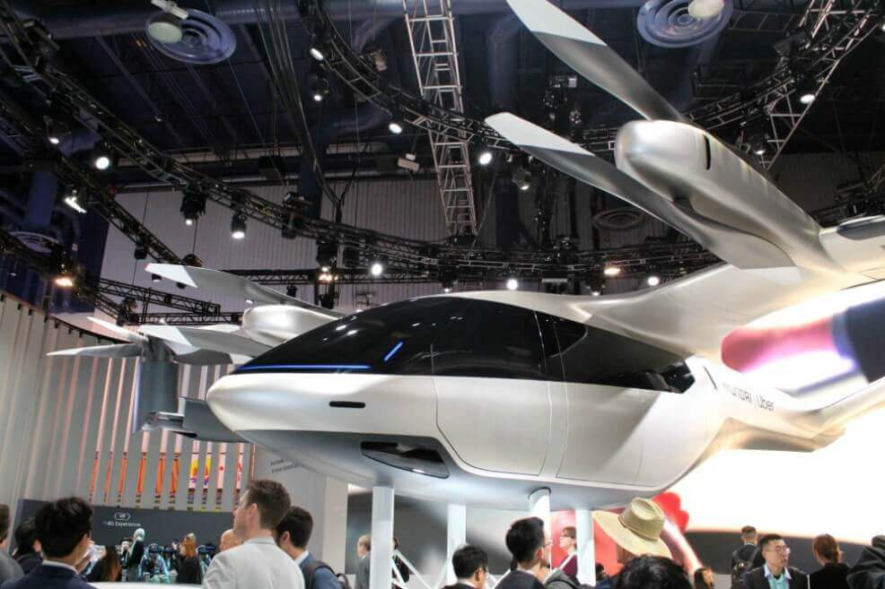 Hyundai y Uber presentaron su modelo de taxi volador en el CES de Las Vegas. / Valeria Cortés - El Espectador