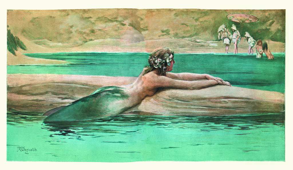 Versión gráfica de una sirena: criatura mitológica, híbrido entre una mujer y un pez. / Getty Images