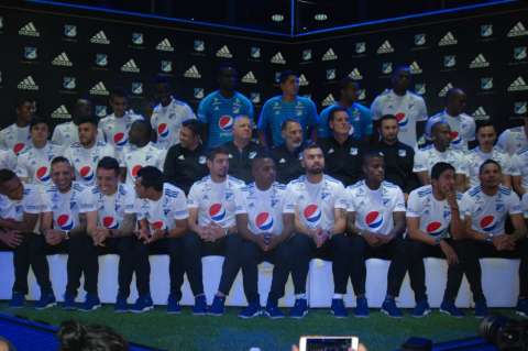 Millonarios presentó este jueves su plantel para la nueva temporada