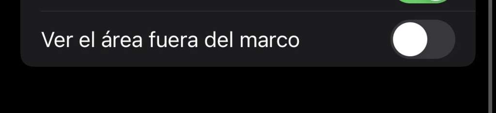 área fuera de marco