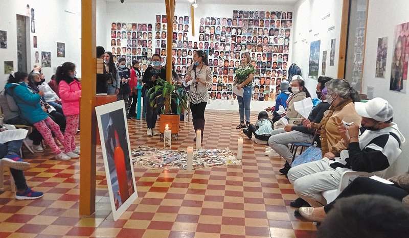Encuentro “Memorias de la ausencia”, por las víctimas de la violencia, realizado el pasado 17 de septiembre. / Cortesía: Salón del Nunca Más, de Granada (Antioquia).