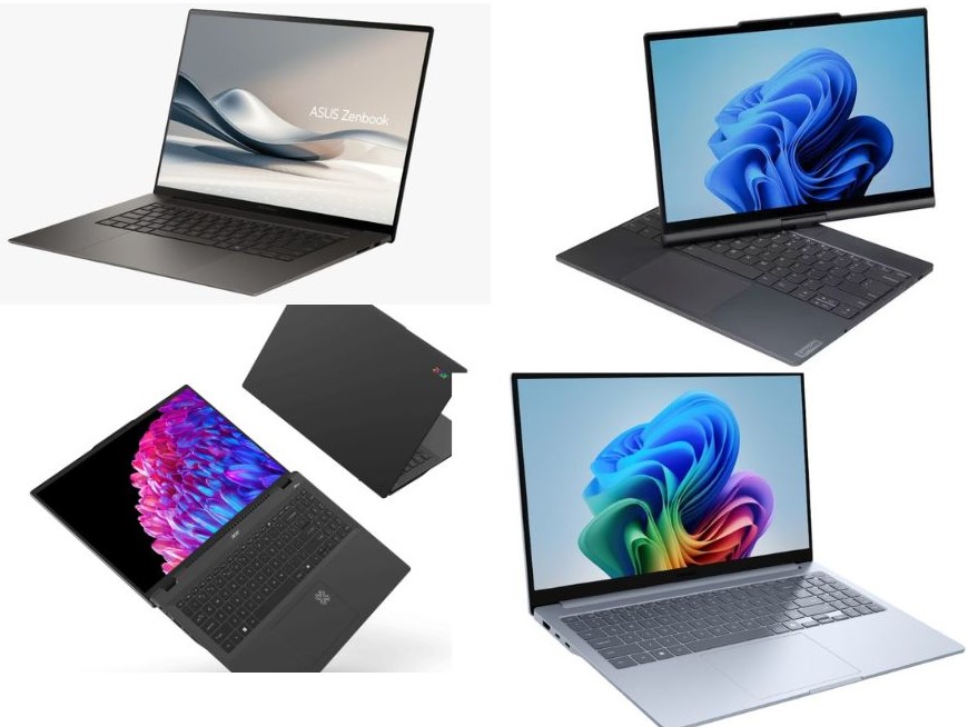 Grandes fabricantes de dispositivos de tecnología como Lenovo, Asus, Samsung y Acer presentaron nuevos diseños en sus líneas de portátiles.