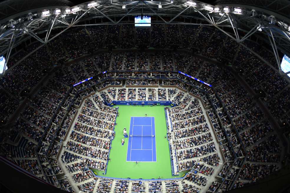 Estadio Arthur Ashe, cancha central del Abierto de los Estados Unidos.