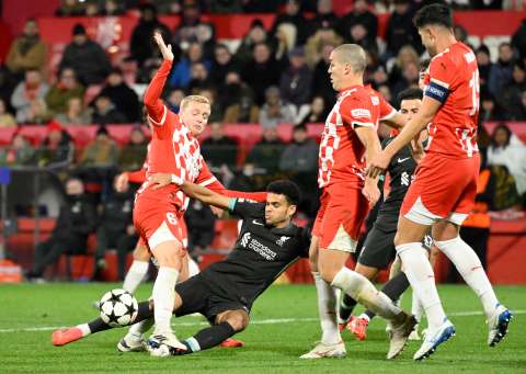 Liverpool, imparable: Luis Díaz le ganó el duelo a Yáser Asprilla en Champions