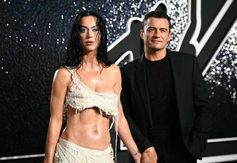 La cantante estadounidense Katy Perry y su pareja, el actor inglés Orlando Bloom.