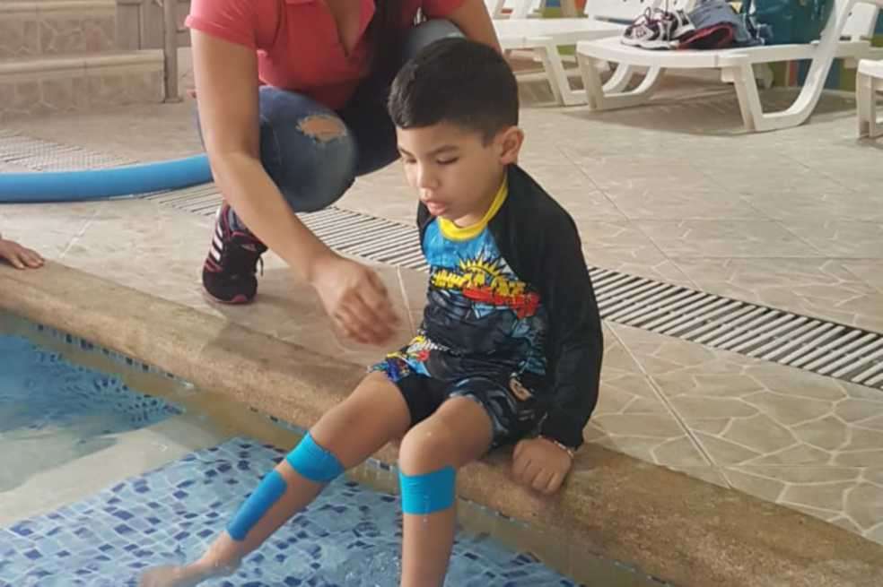 María Liliana Taticuán se dedica únicamente al cuidado de su hijo. / Cortesía