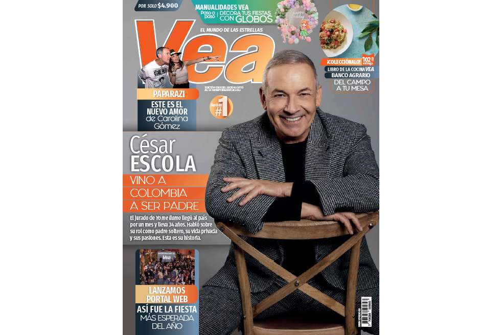 César Escola, jurado de 'Yo me llamo', es la reciente porada de Revista Vea.