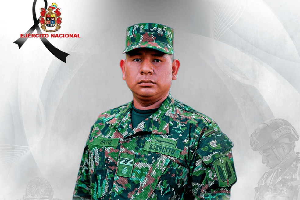 El soldado Daniel Ortiz Conde murió por cuenta de un ataque con drones cargados con explosivos, usado por las disidencias de las Farc en medio del combate.