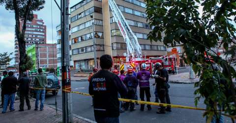 Las imágenes del fuerte estallido de una bomba en Bogotá