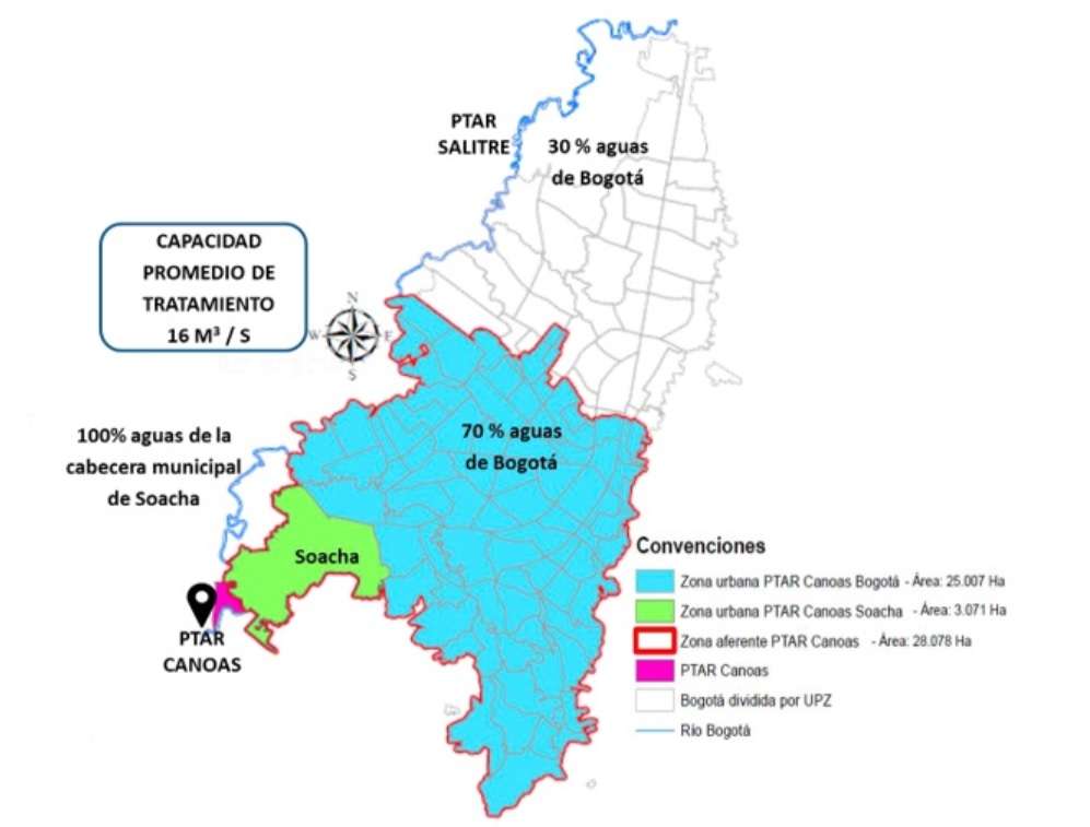 La obra beneficiará a las localidades ubicadas en las cuencas de los ríos Fucha y Tunjuelo, en la cuenca Tintal y en Soacha.