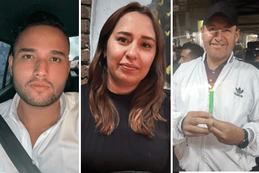 De izq. a der. Juan Diego Orjuela Morales; Yenny Milena Buitrago; Victor Hugo Morales.