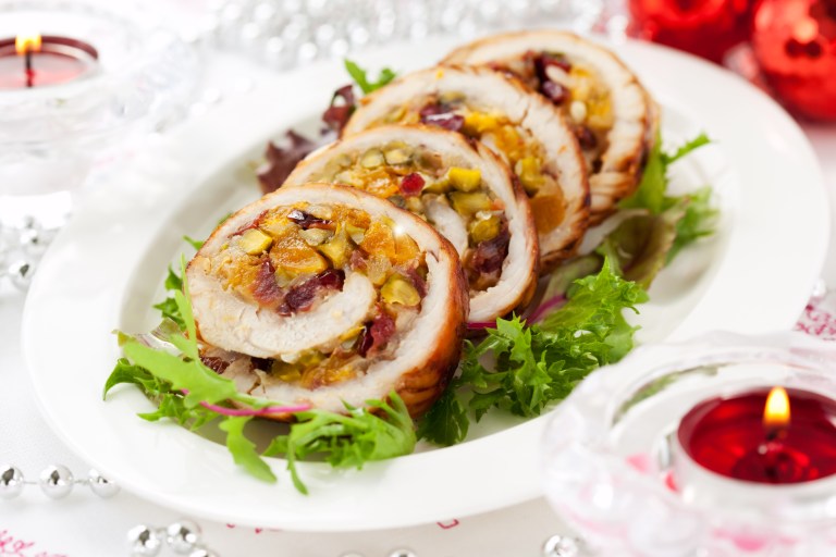 Receta para preparar un rollo de pollo con verduras