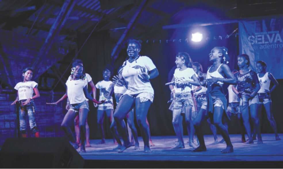 La edición anterior del festival Selva Adentro se realizó en octubre de 2018 en el teatro de guadua construido por los exguerrilleros de las Farc en el espacio de reincorporación. / Cortesía Selva Adentro