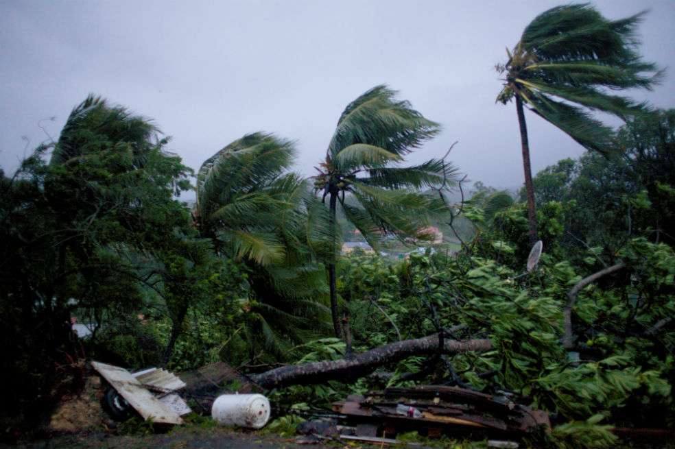 Estragos del huracán María a su paso por Dominica. /AFP