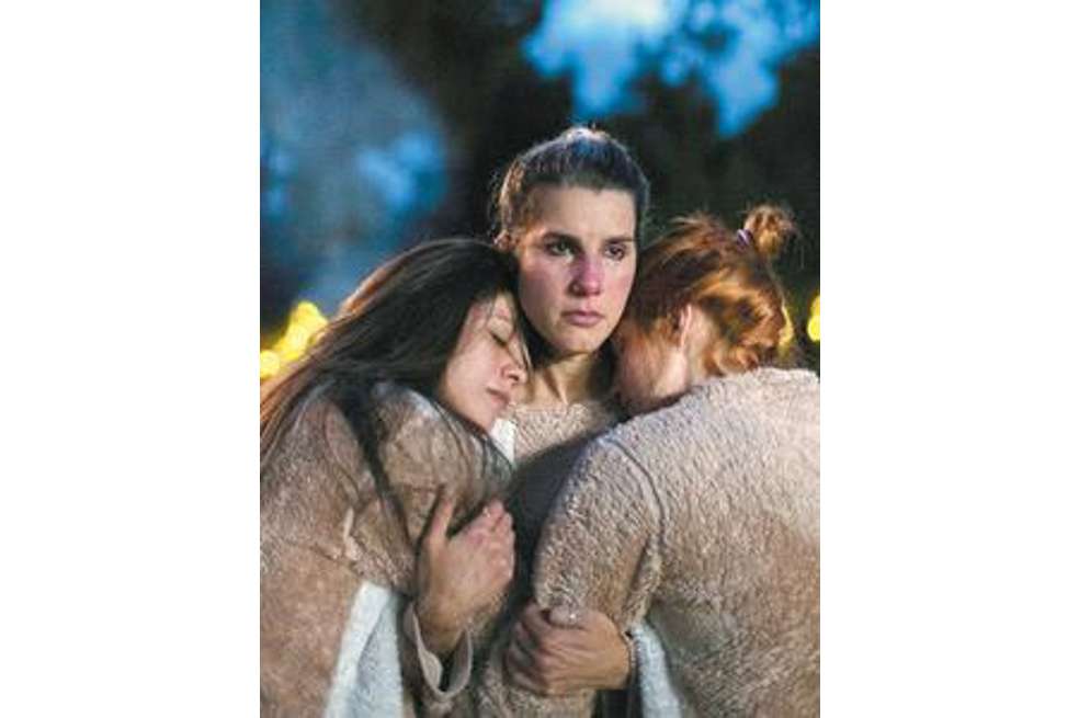 Ana María Otálora, Ruth Caudeli y Silvia Varón en una escena de la pelîcula “Petit mal”.