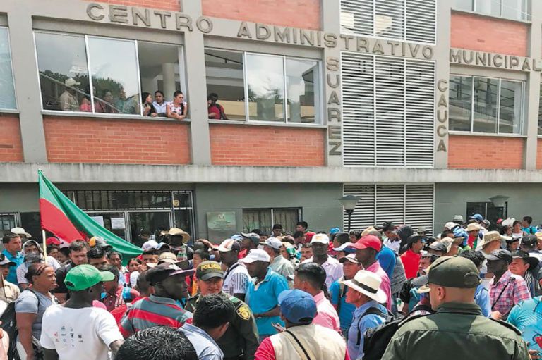 La protesta interétnica en Suárez