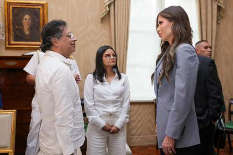Estos fueron los tres temas claves de la reunión del presidente Petro con Kristi Noem